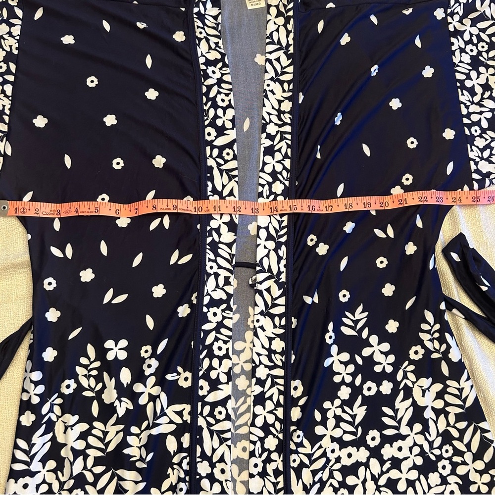 In Bloom by Jonquil Navy Blue Floral Kimono Robe - 3 Available! - Picture 10 of 13